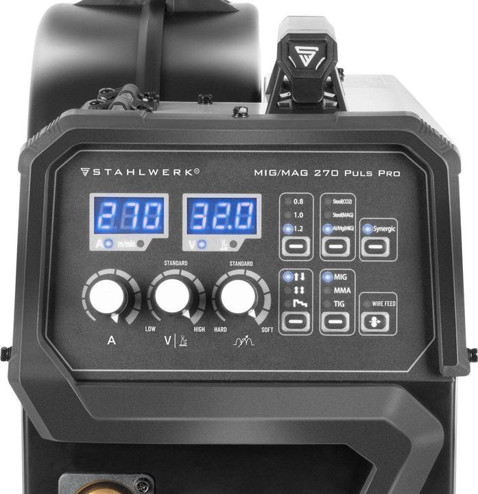 Produktbild Stahlwerk Schweissgerät MIG 270 Puls Pro 4-in-1 Schutzgas-Schweissgerät Alu-Paket