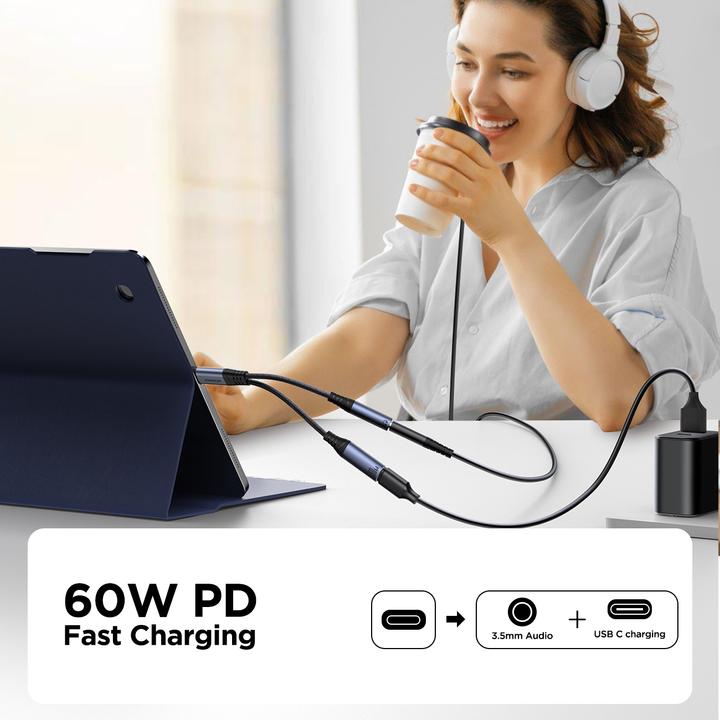 Produktbild Joyroom SY-C02 (USB Typ C, USB Typ C, 3.5mm Buchse)