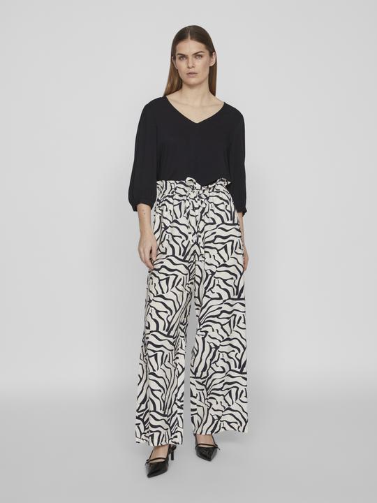 Actual product image Vila Patterned High Waist Trousers (38)
