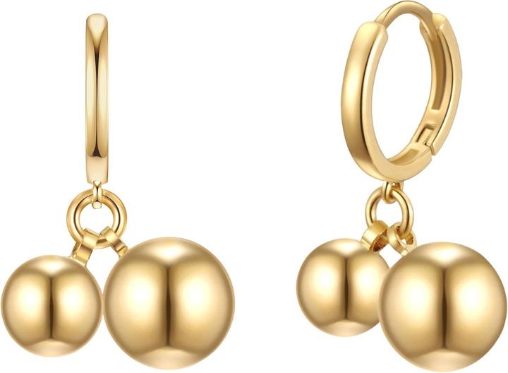 Immagine prodotto Lulu & Jane Orecchini da donna a sfera in metallo - 35772 (Lega metallica)