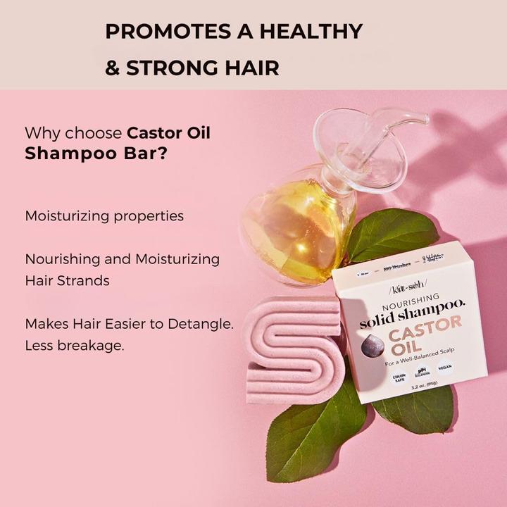 Actual product image Kitsch Nourishing shampoo bar with castor oil (Solid shampoo)