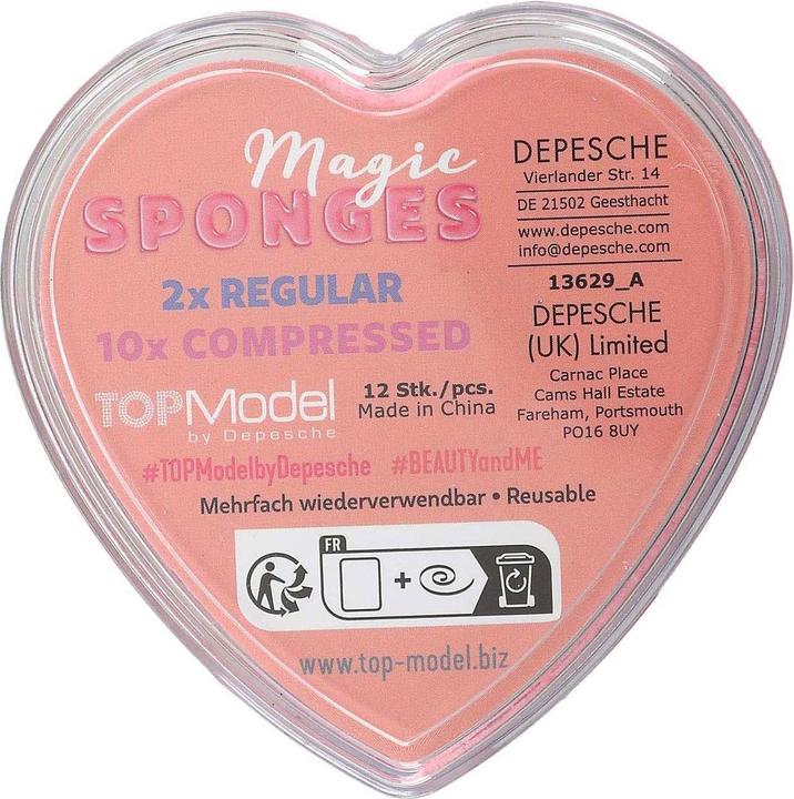 Immagine prodotto Top Model Topmodel - Magical Heart Sponges BEAUTY and ME - Purple, Pink