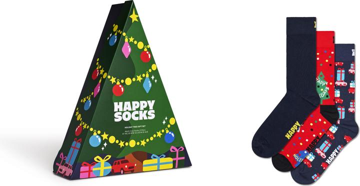 Image du produit Happy Socks 3-Pack Holiday Tree Gift Set (Lot de 3, 36 - 40)
