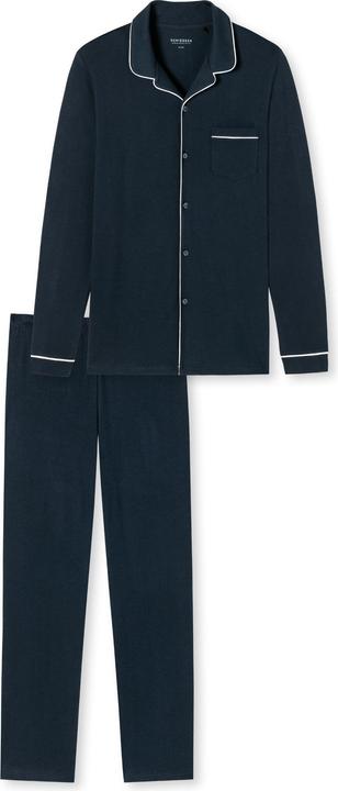 Actual product image Schiesser Pyjamas "Fine Interlock" navy (XL)