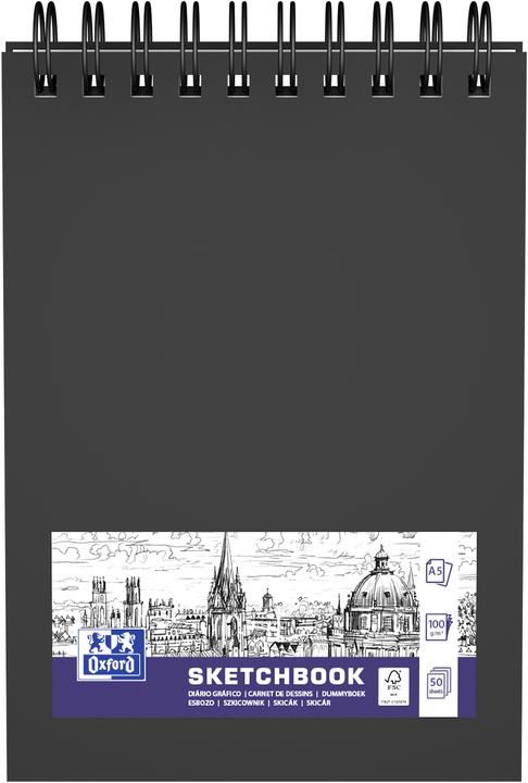 Produktbild Oxford Skizzenbuch (A5, Blanko, Weicher Einband)