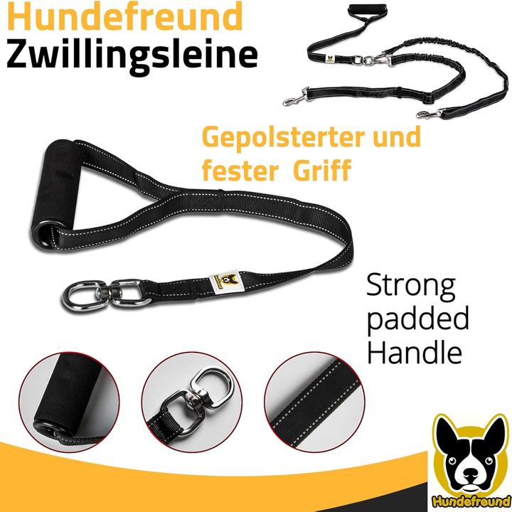 Produktbild Hundefreund Reflektierende Zwillingshundeleine (Hund)
