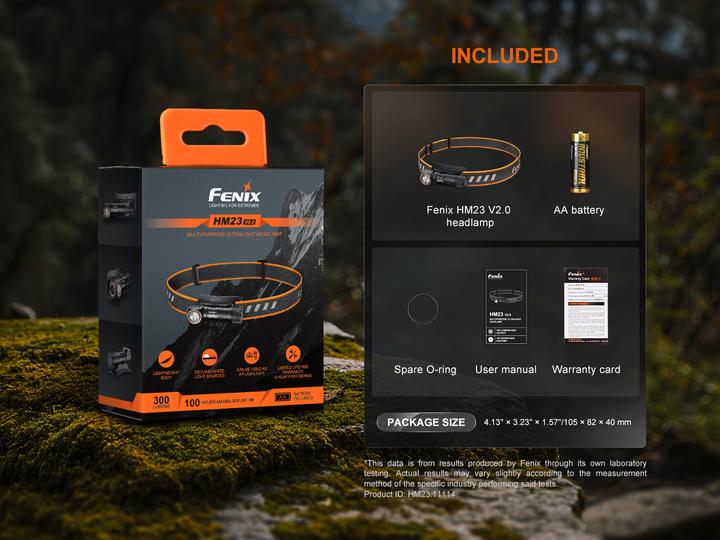 Produktbild Fenix HM23 V2.0 Compact Lightweight Multi-Purpose Head Torch (300 lm)