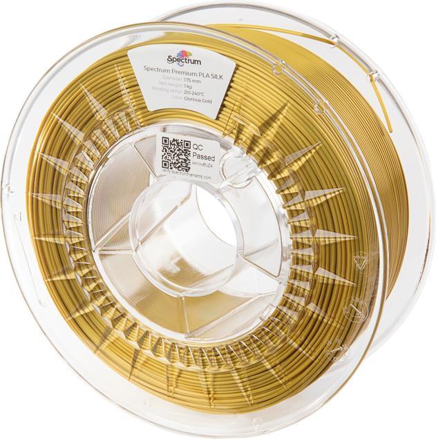 Immagine prodotto Filamento PLA SILK oro glorioso 1,0kg 1,75mm (PLA, 1.75 mm, 1000 g, Oro)
