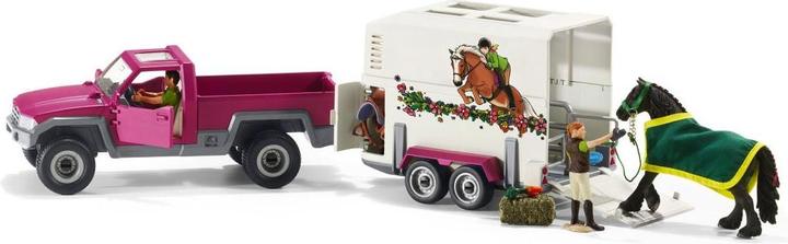 Schleich Pick-Up mit Pferdeanhänger