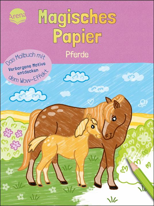 Actual product image Magic paper - The colouring book with the wow effect. Horses