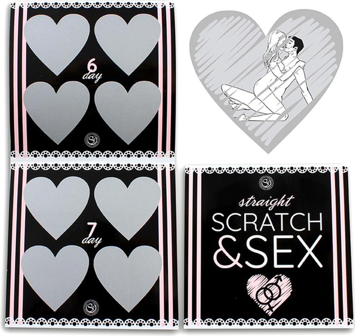 Secret play Scratch & Sex Straight (Kartenspiel, Deutsch, Spanisch, Französisch, Portugiesisch, Englisch)