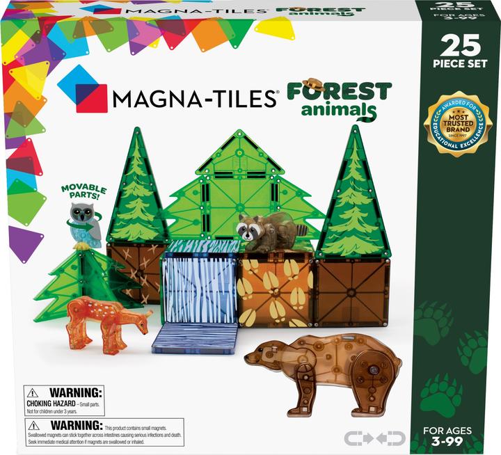 Image du produit Magna-Tiles Set d'animaux de la forêt (25 pièces)