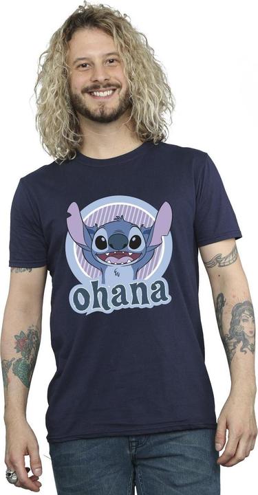 Immagine prodotto Disney Lilo And Stitch Ohana Circle Maglietta Uomo (XL)
