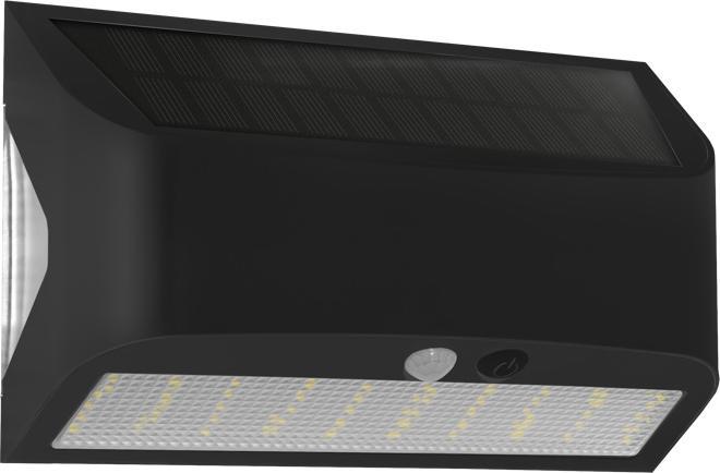 Actual product image Century Arcadia Max Solar LED wall light black (600 lm, IP65)