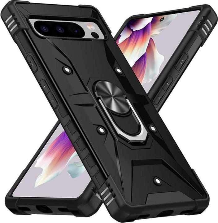 Actual product image Cover-Discount Google Pixel 8 Pro - Armor Case with kickstand black (Google Pixel 8 Pro)