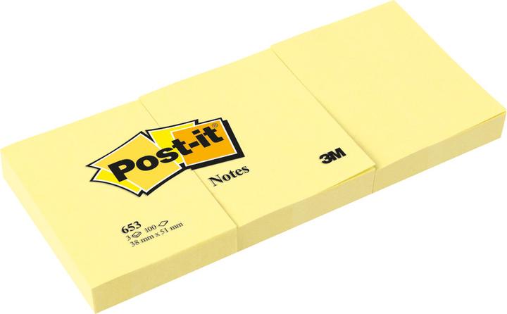 Actual product image Post-it 653y (38 x 51 mm)