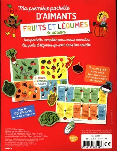 Actual product image Auzou France Fruits et légumes de saison : ma première pochette d'aimants (French)