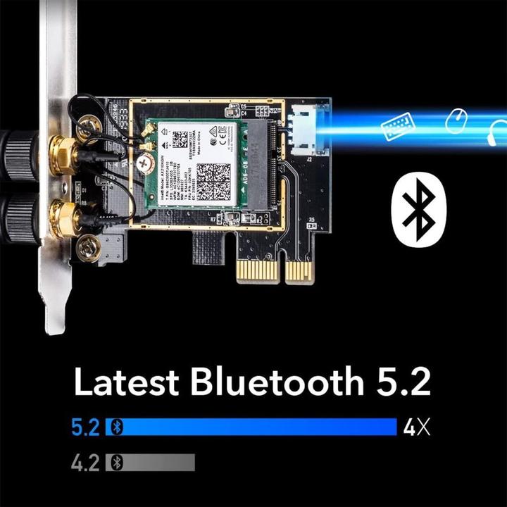 Image du produit Cudy WE3000 carte réseau WLAN interne / Bluetooth (Mini PCI Express)
