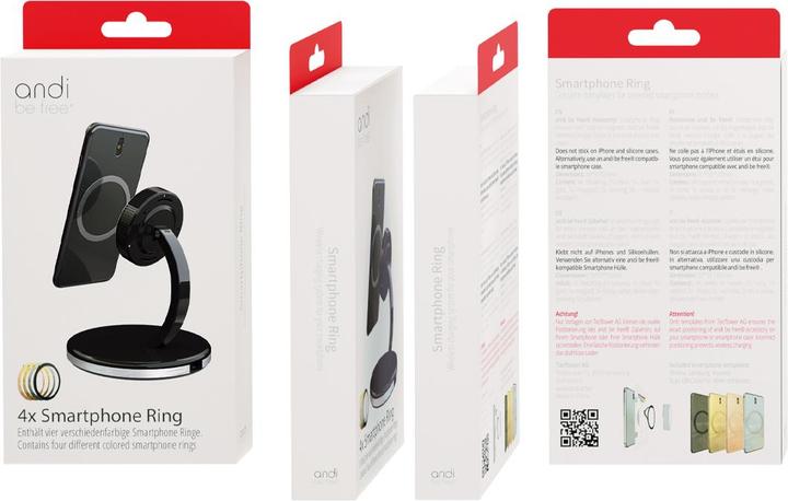 Image du produit Andi be free Smartphone Ring (4x) Adaptateur sans fil