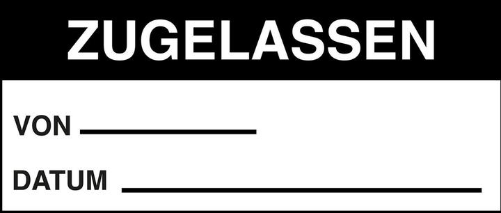 Produktbild Brady B-500, BESCHRIFTBARE Etiketten zur Qualitätskontrolle, Vinylgewebe, Schwarz auf weiss, 38 x 1 (3.80 cm)