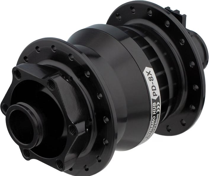 Produktbild Shutter Precision PD-8X Nabendynamo Scheibenbremse, Schwarz 32H (Scheibenbremse Center Lock)