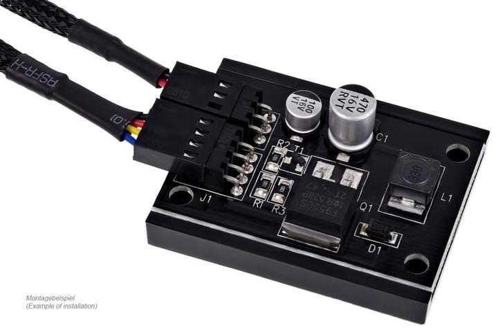 Actual product image Phobya 4Pin PWM to 3Pin Transformer Single