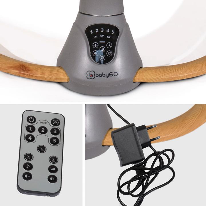 Actual product image BabyGo Homey wood optic