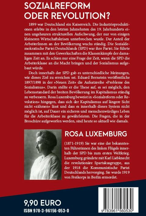 Image du produit Sozialreform oder Revolution? (Allemand, Rosa Luxemburg, 2024)