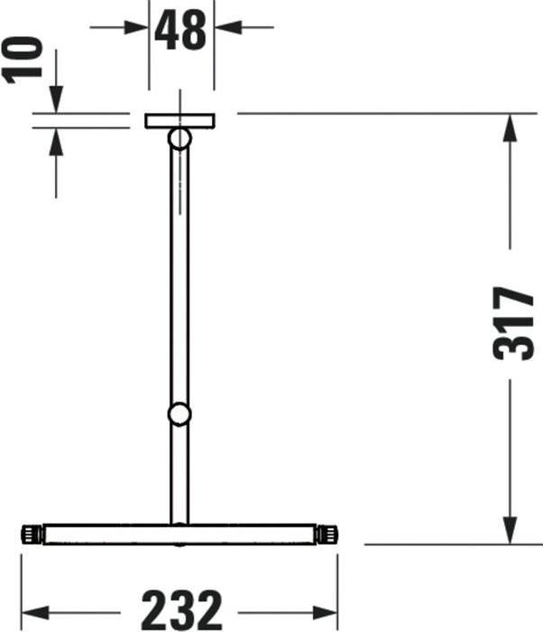 Actual product image Duravit D-Code Cosmetic Mirror