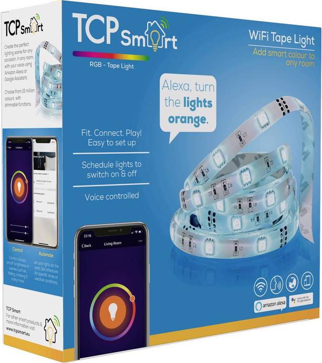 Actual product image TCP Smart Flex LED strip WiFi (RGB, Warm white, 300 cm, Indoor)