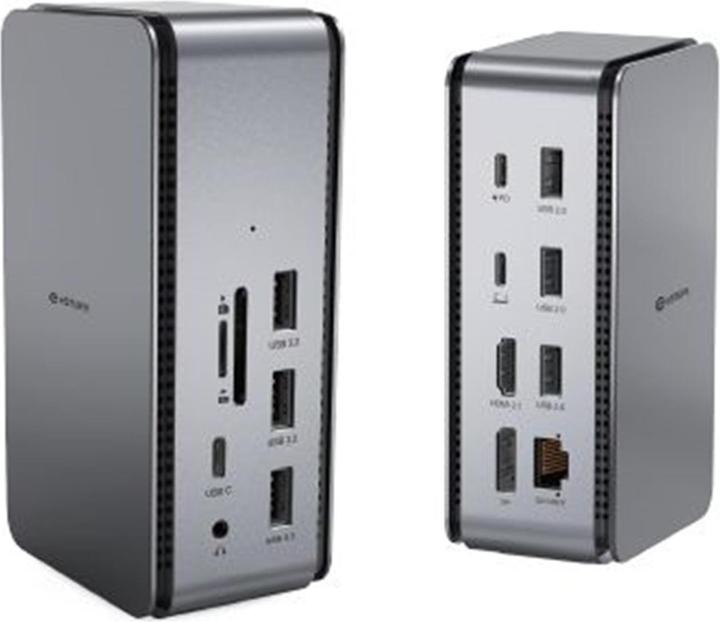 Image du produit eSTUFF Station d'accueil USB4 Pro Dual (USB-C, 7 Ports)