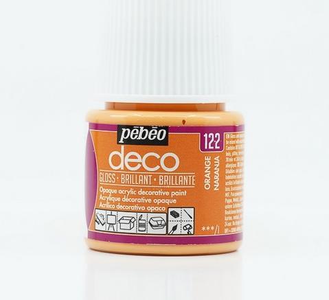 Actual product image Pebeo Deco Glossy acrylic paint (Orange, 45 ml)