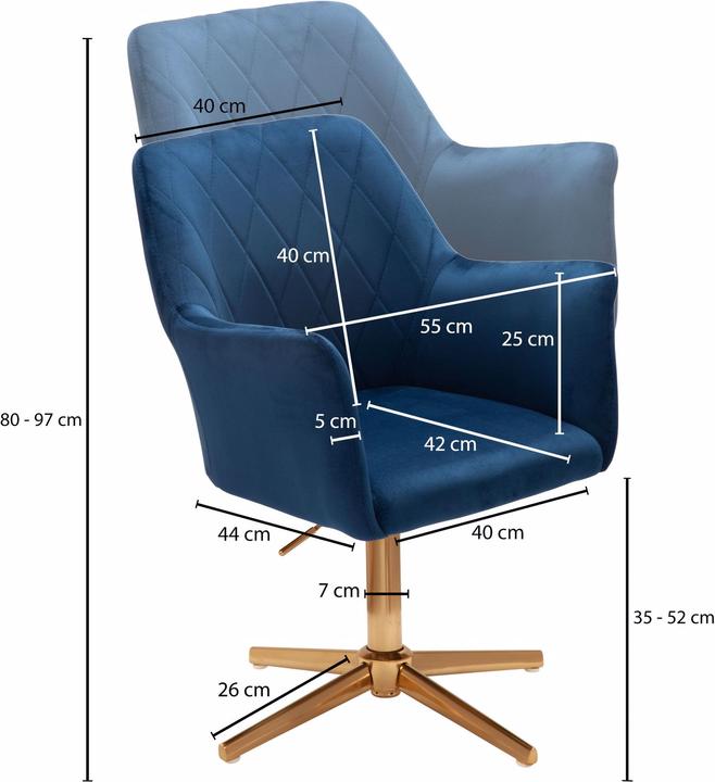 Actual product image Wohnling Drehstuhl