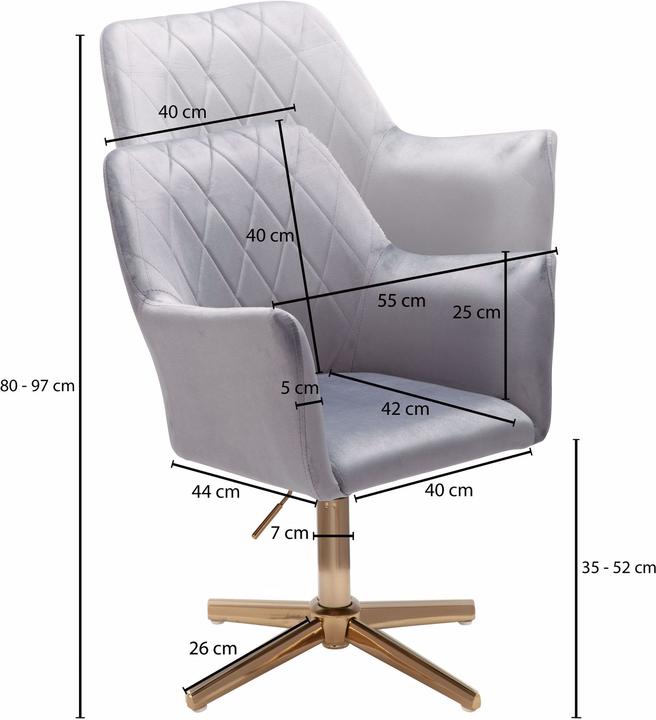 Actual product image Wohnling Drehstuhl