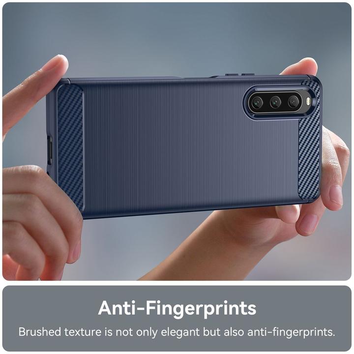 Actual product image König Design Case Mobile Protection for Sony Xperia 10 V Case Cover Cases Bumper Carbon Shell (Sony Xperia 10 V)