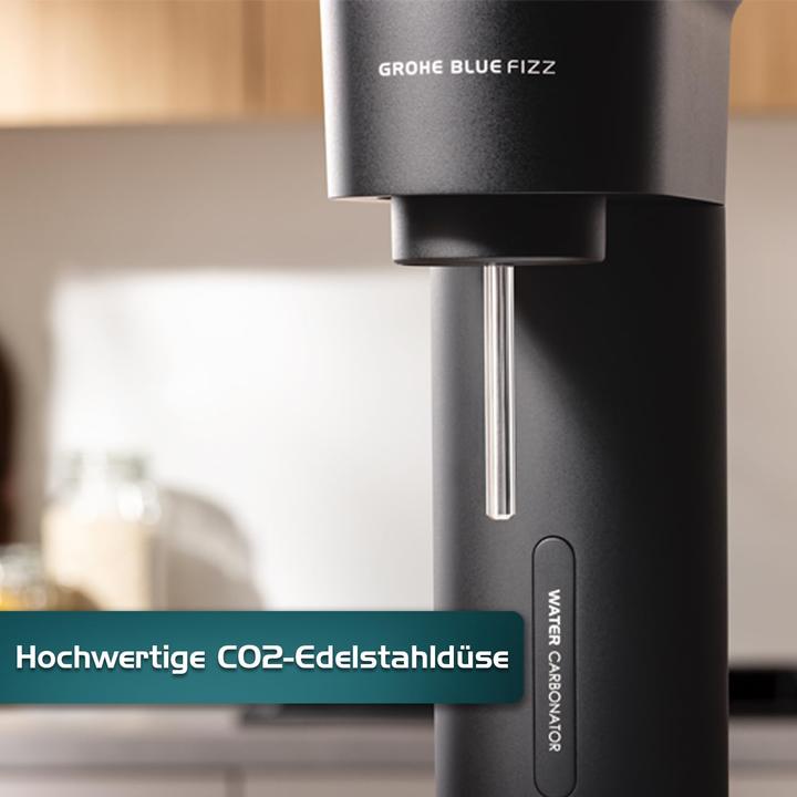 Actual product image Grohe Blue FIZZ Wassersprudler mit 3 CO2-Stufen (inkl. 0,85l Flasche)
