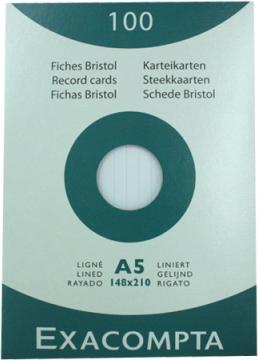 Immagine prodotto Exacompta Schede di indice (A5, 205 g/m², 100 x)