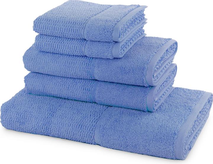 möve for frottana Pearl Handtuchset 5 teilig 2x Gästetuch 2x Handtuch 1x Duschtuch) (25 x 32 cm, 50 x 100 cm, 140 x 200 cm)