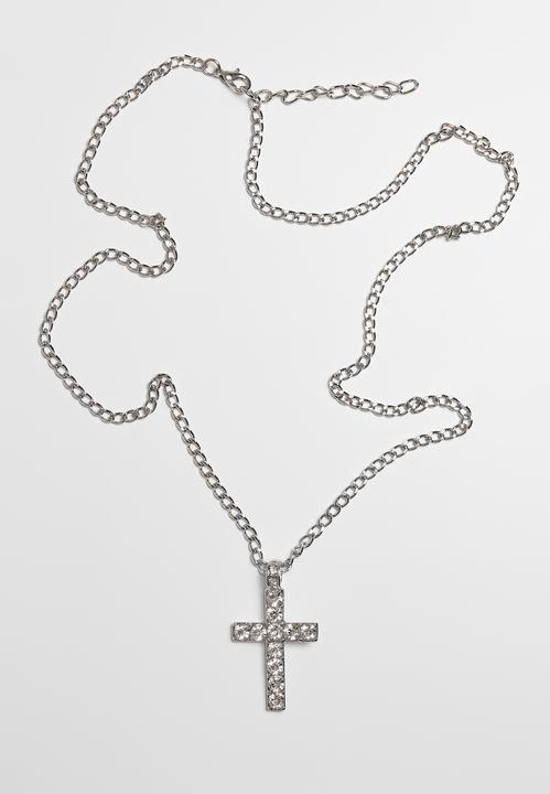 Produktbild Urban Classics Diamond Cross Necklace (40% Eisen, 60% Zink)