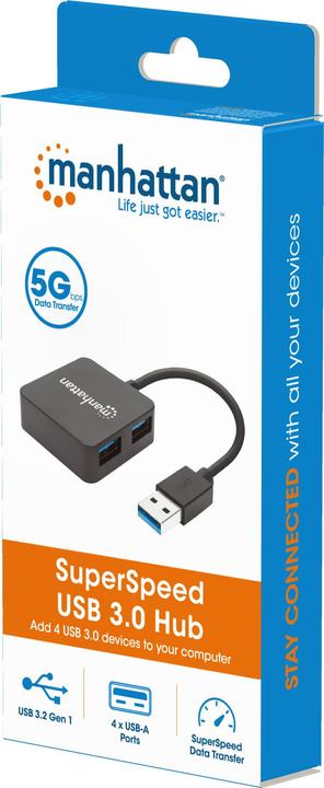 Immagine prodotto Manhattan SuperSpeed (USB-C, 4 Porti)