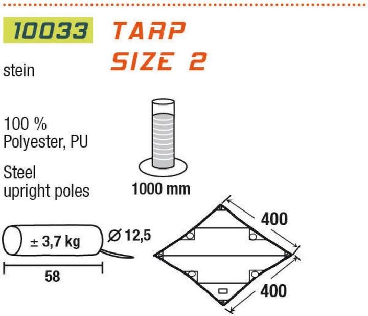Produktbild High Peak Tarp 2 (400 x 400 cm)