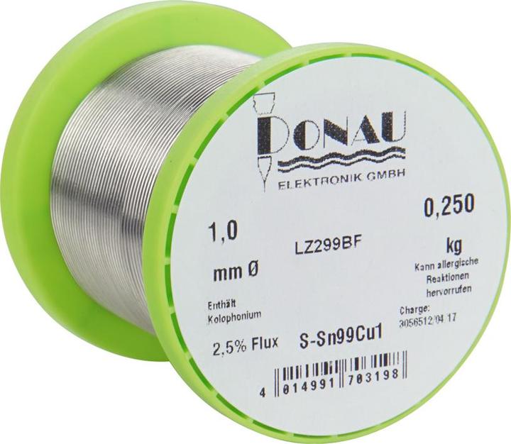 Image du produit Donau Étain de soudure sans plomb Sn99 bobine 250 g (Souder)