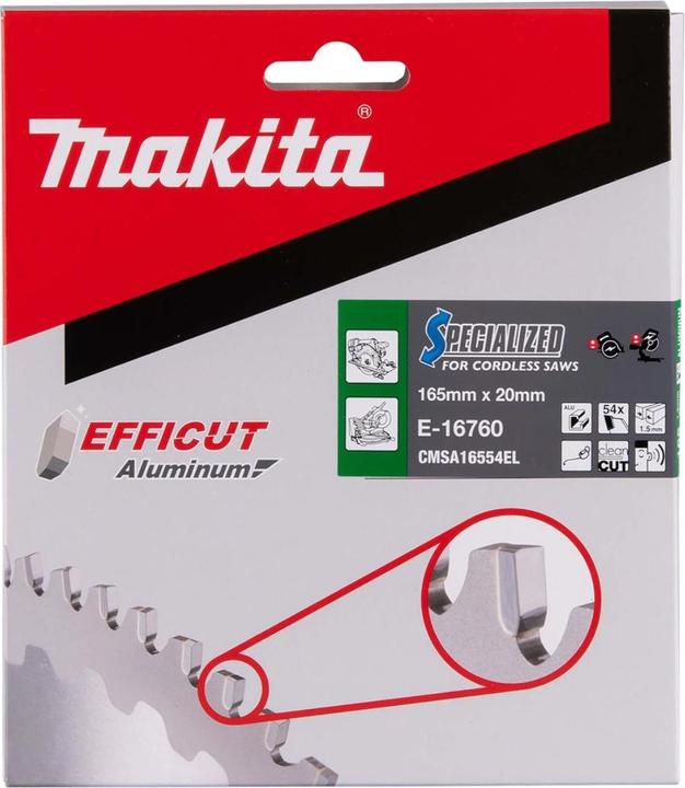 Produktbild Makita E-16760 EFFICUT Sägeblatt 165x20x54