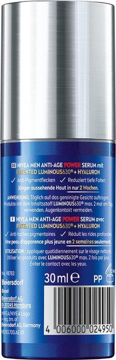 Immagine prodotto NIVEA MEN Siero viso Anti-Age Power Luminous 30 ml (30 ml)