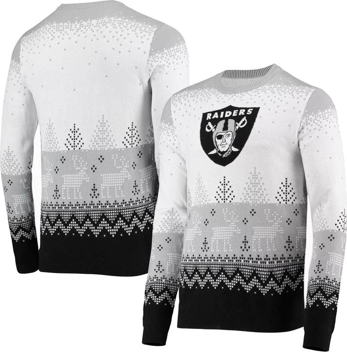 Immagine prodotto Foco Maglione brutto NFL XMAS Maglione a maglia Las Vegas Raiders - XL (XL)