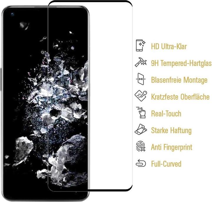Actual product image Protectorking 6x real tempered 9H armoured glass 3D CLEAR (6 Piece, OnePlus 11)
