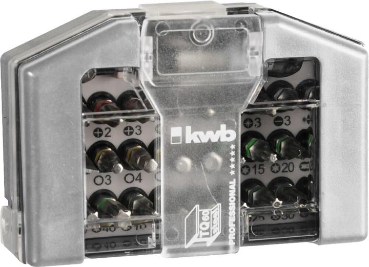 Immagine prodotto kwb Bit Box 32 -Piece con clip da cintura (400, 1/4", Gambo da 6/32, 1/2", 3/4", 3/8", 1/8, 5/16")