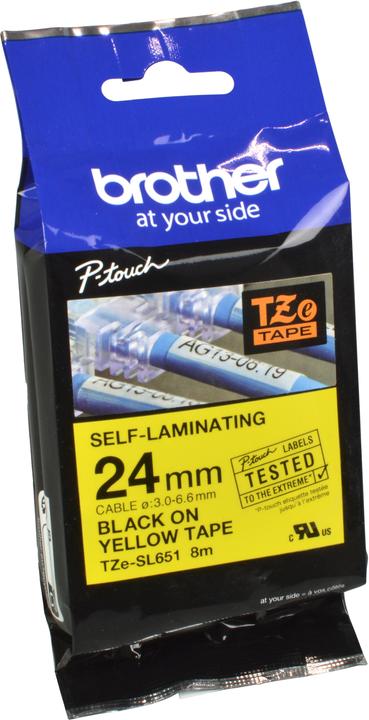 Produktbild Brother TZe-SL651 (2.40 cm, Gelb)