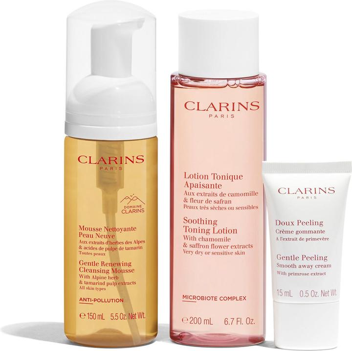 Actual product image Clarins Specials - Premium Cleansing Sensitive Skin Kit (Foam, 150 ml)