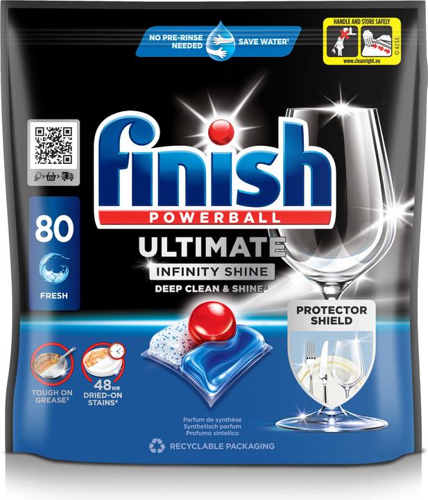 Actual product image Finish Ultimate Infinity Shine (Tabs, 80 Washing cycles)
